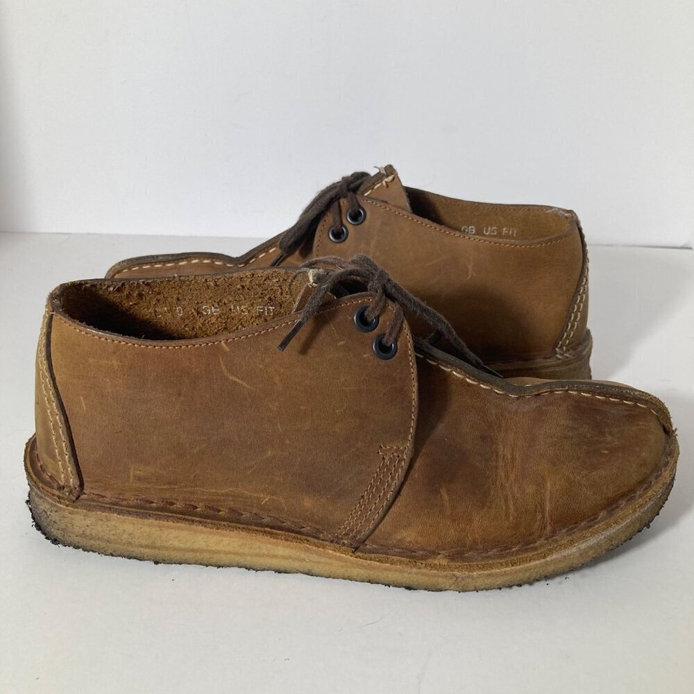 Womens Clarks Originals Desert Trek Beeswax Hiking Shoes Brown 7